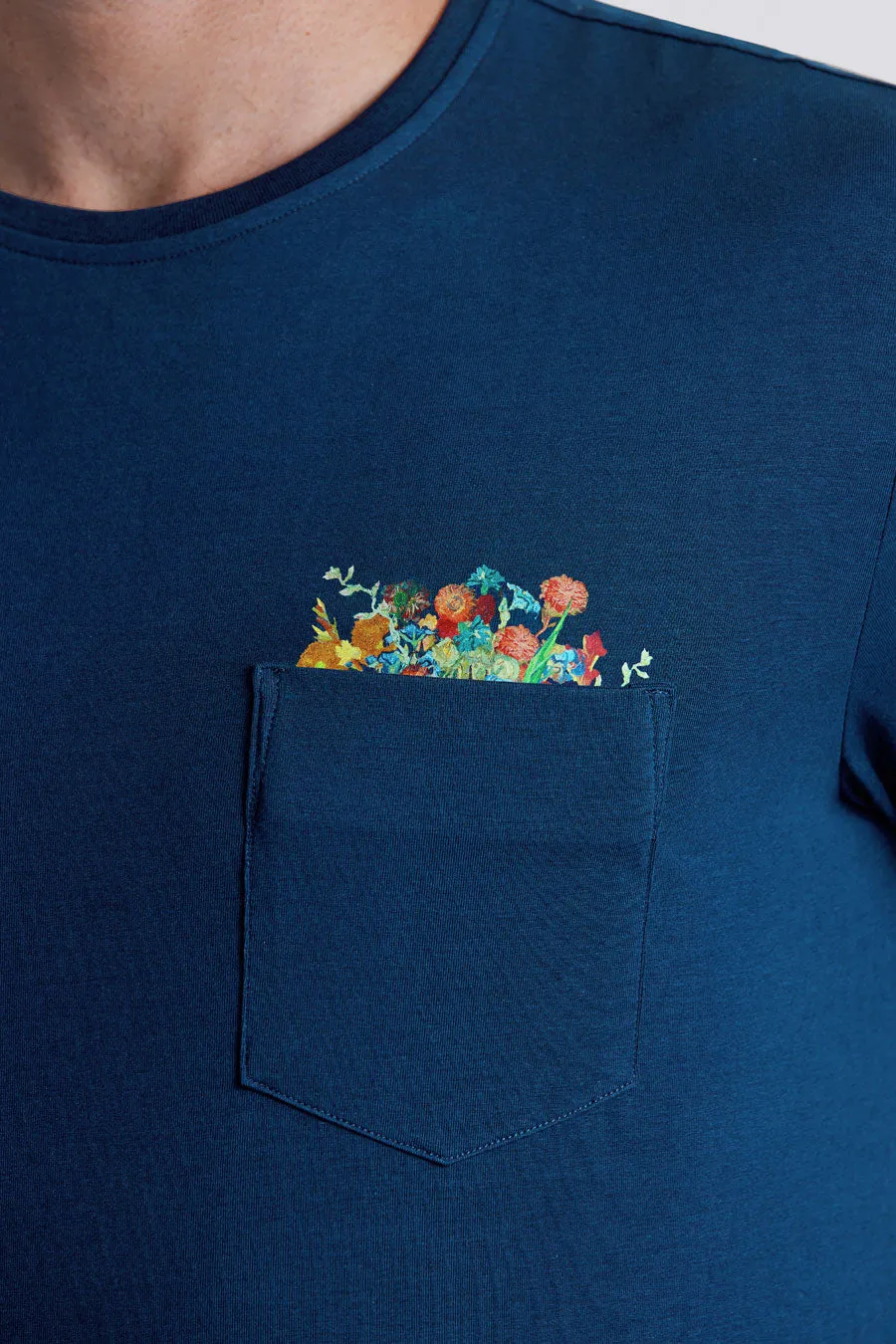 Brushed Bloom In Icy Cotton - Final Sale