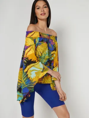 Off-The-Shoulder Bell Sleeve Top